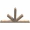 Ekena Millwork Saratoga Smooth Timber Gable Bracket, Douglas Fir, 84"W x 53"H x 5 1/2"D x 5 1/2"F, 15/12 Pitch GBW084X53X0606SAR00SDF - alternate 5